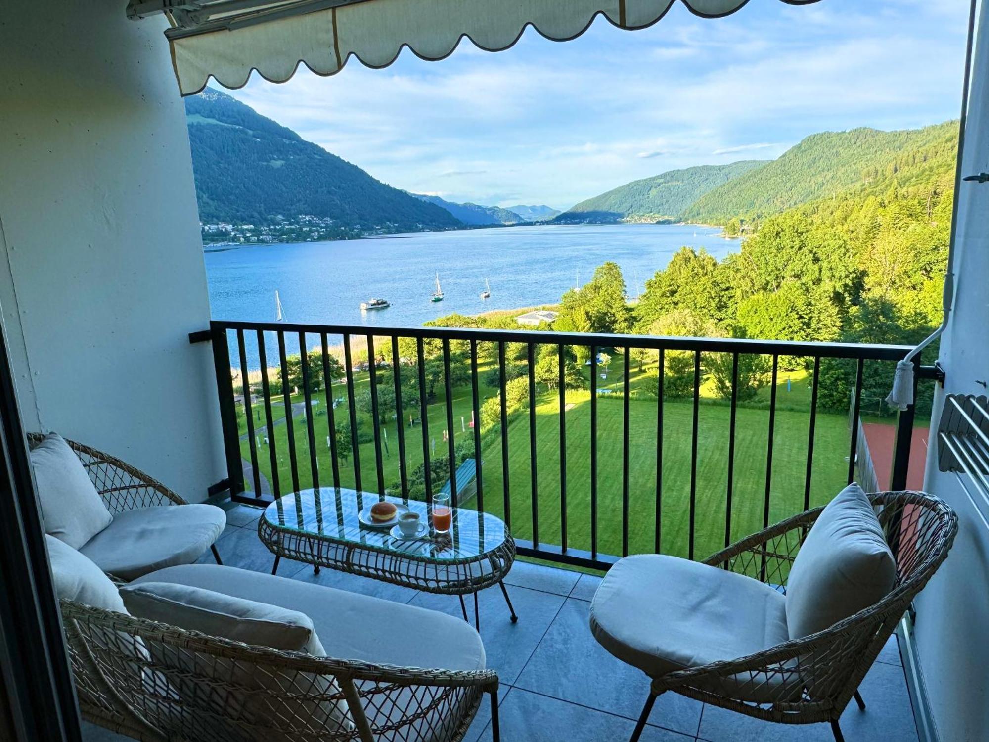 לאנדסקרון Apartment Am Ossiacher See Mit Seeblick מראה חיצוני תמונה